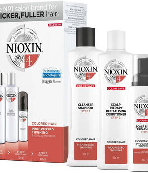 3-СТУПЕНЧАТАЯ СИСТЕМА NIOXIN №4 (300 мл) Для окрашенных истонченных волос